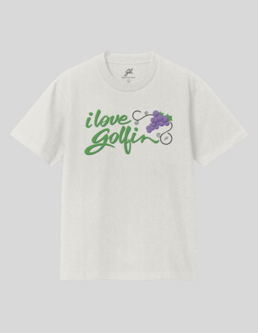 I Love Golfin' T-Shirt Greater Half Off White S